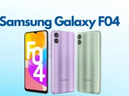 Samsung Galaxy F04 smartphone