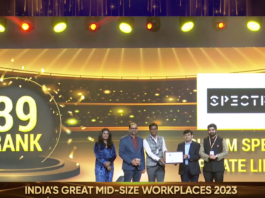 Spectra Joins the Ranks of 'India's Great Mid-Size Workplace’ Companies