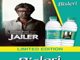 Bisleri Goes Big In Tamil Nadu With Limited Edition Bottles Of Rajnikanth’s Jailer