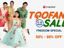 Snapdeal Toofani Sale