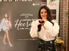 Singer Jasleen Royal at the announcement of the Heeriye India Tour