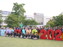 Tagore Children’s Painting Competition concluded at Scope Global Skills University, Bhopal, M.P.