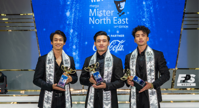 Nawang Dondup, Nikhil Okram and Salkwachang Debbarma Crowned 14th Set Wet Mega Mister North East