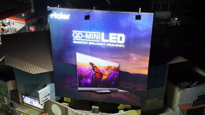 Haier QD-Mini LED TV vibrant innovation executed by The Brand Sigma in Chennai