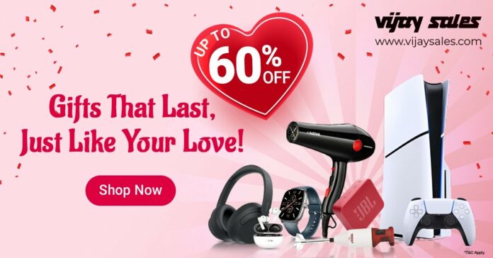 Celebrate Love with Vijay Sales! Get Unbeatable Deals this Valentine’s Day at Stores and Online