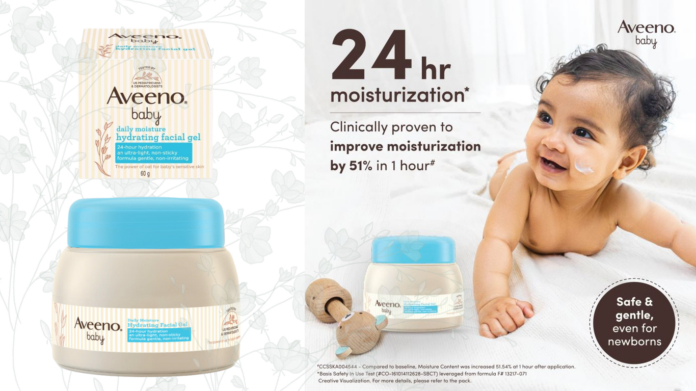 Aveeno Baby Expands its Sensitive Skin Care portfolio, Launches New Daily Moisture Hydrating Facial Gel Cream especially designed for baby’s face