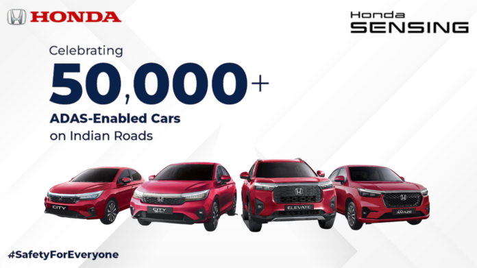 Honda Cars India achieves key sales milestone with 50,000 ADAS enabled Honda cars on Indian roads