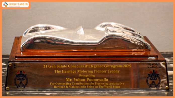 Billionaire Industrialist & India’s Foremost car collector, Yohan Poonawalla Honored at 21 Gun Salute Concours d’Elegance for His Commitment to Automotive Heritage