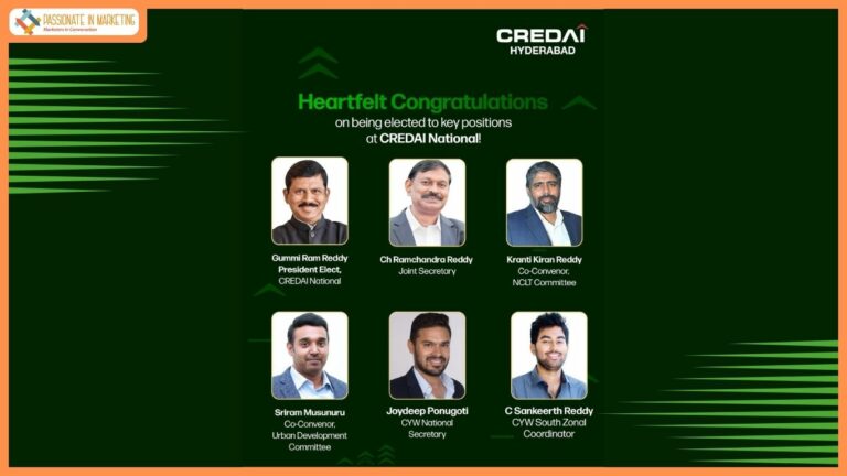 CREDAI Hyderabad Leaders Shine on the National Stage with Prestigious Appointments