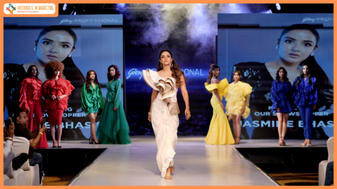 Jasmine Bhasin walks the ramp for Godrej Professional’s Mega Hair Show in Punjab/Ludhiana