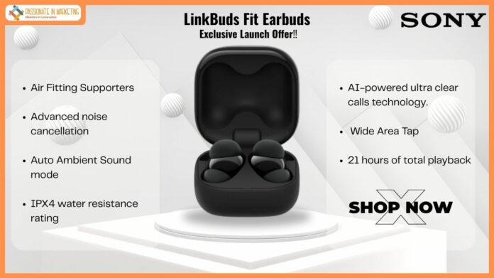 Sony India Announces LinkBuds Fit with Advanced Noise Cancelling and AI-Powered Call Clarity