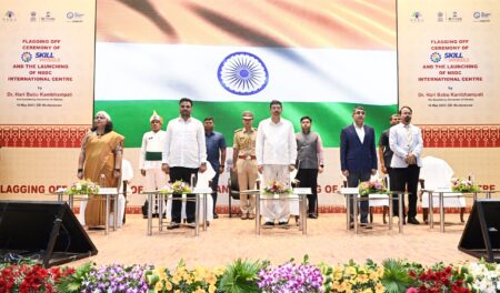 Hon’ble Governor of Odisha Inaugurates the NSDC International Academy and Flags Off ‘Skill on Wheel’ Initiative at SDI Bhubaneswar