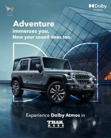 Mahindra Thar ROXX brings Dolby Atmos for an elevated entertainment experience