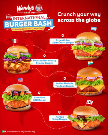 Wendy’s India Brings the World to Your Plate with the International Burger Bash
