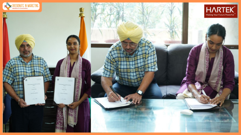 Punjab Police and Hartek Foundation Sign MoU to Advance Gender-Responsive Road Safety SAAHAS Fellowship Launched as First Initiative under the Partnership