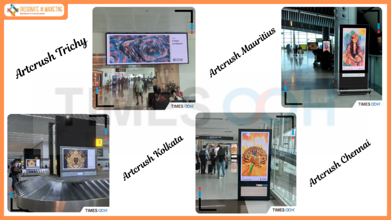 Times OOH and ArtCrush Gallery Partner to Bring Global Digital Art to Travel Hubs Across India & Mauritius