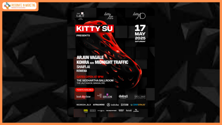 Kitty Su Pop-Up Brings India's Top Electronic Acts to The LaLiT Ashok Bangalore – May 17, 2025