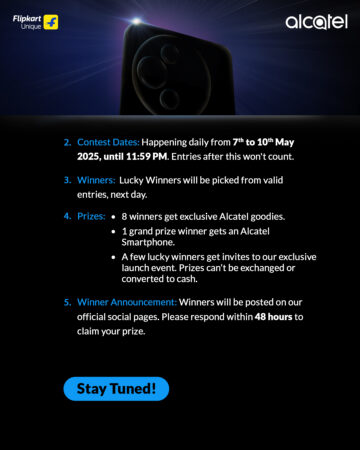 Alcatel Kicks Off 4-Day Mega Giveaway Campaign Across Social Media Platforms