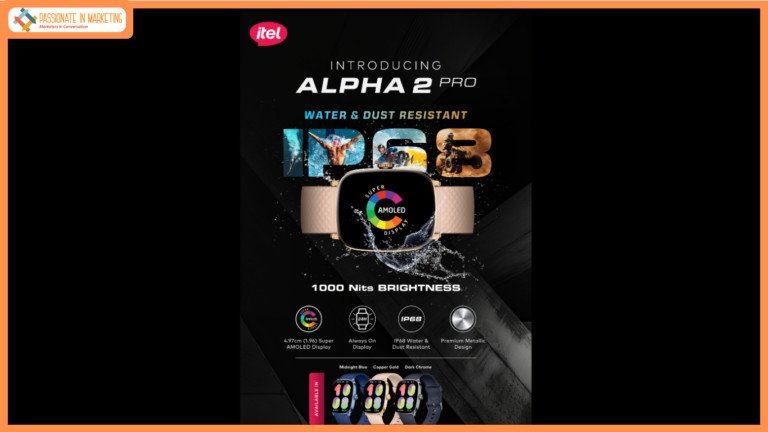 itel Launches Alpha 2 Pro Smartwatch with IP68 Water Resistance and Radiant 1000 Nits Brightness