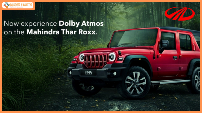 Mahindra Thar ROXX brings Dolby Atmos for an elevated entertainment experience