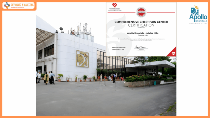 Apollo Hospitals Hyderabad Sets New Benchmark with AHA Comprehensive Chest Pain Centre Certification