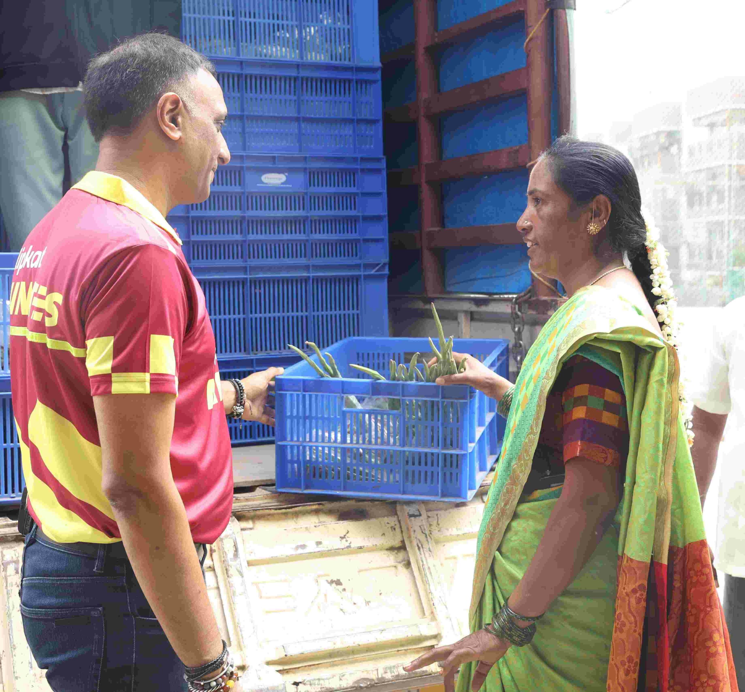 Flipkart Group CEO Kalyan Krishnamurthy engaged with farmer partners and customers, turned Flipkart Wishmaster for a day