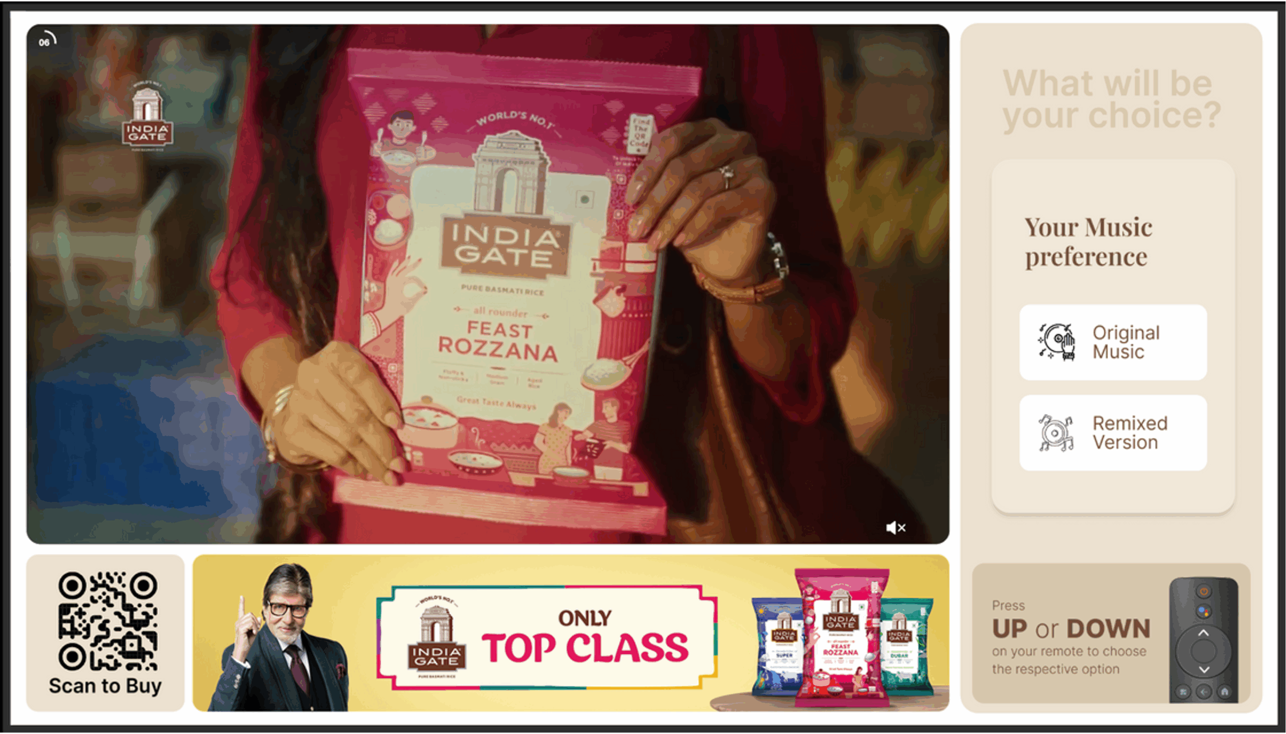 KRBL’s “Top-Class Choice” Campaign For India Gate Basmati Rice Redefines CTV Engagement With Nexad’s Interactive Ad Innovation

