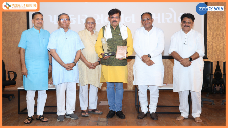 Zee 24 Kalak Editor Dixit Soni honoured with the Prestigious ‘Devarshi Narad Patrakar Sanman’