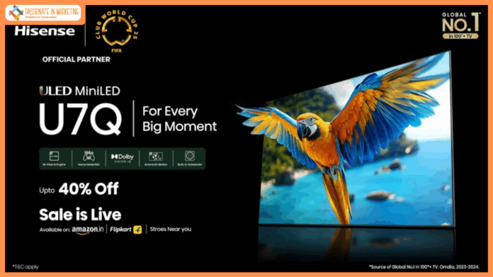Hisense Unveils AI-Powered U7Q Mini-LED TV with Native 144Hz Gaming, Built-in Subwoofer