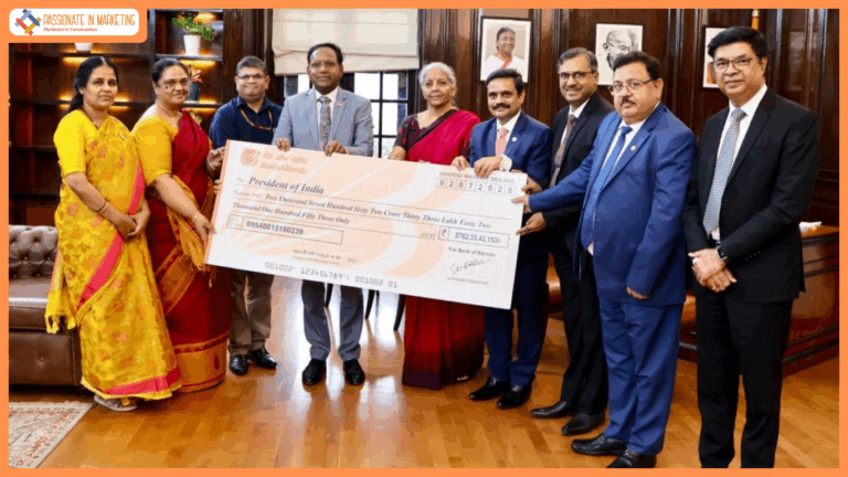 Bank of Baroda Presents ₹2,762 Crore Dividend for FY 2024–25 to Finance Minister Smt. Nirmala Sitharaman
