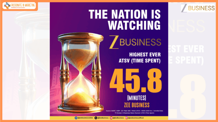 Zee Business Sets New Industry Benchmark With 45.8 Minutes Viewer Engagement