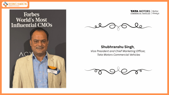 Shubhranshu Singh of Tata Motors Named to Forbes’ 2025 List of the World’s Most Influential CMOs.