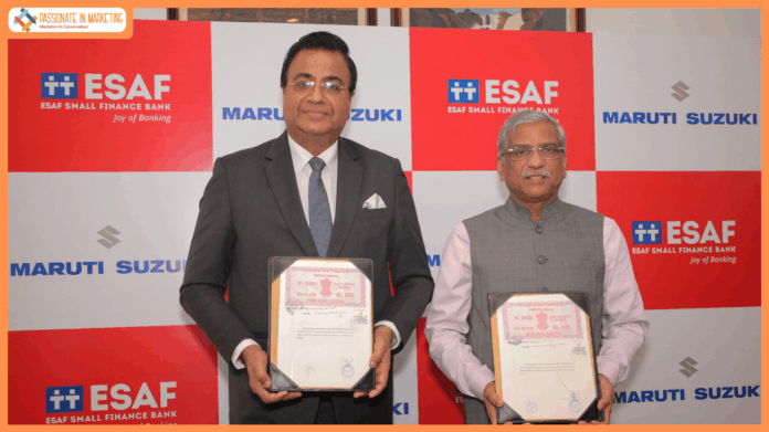 Maruti Suzuki Partners With ESAF Small Finance Bank For Retail
