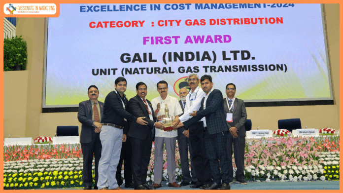 GAIL (India) Limited Honored with Dual Accolades at 19th National Awards for Excellence in Cost Management 2025