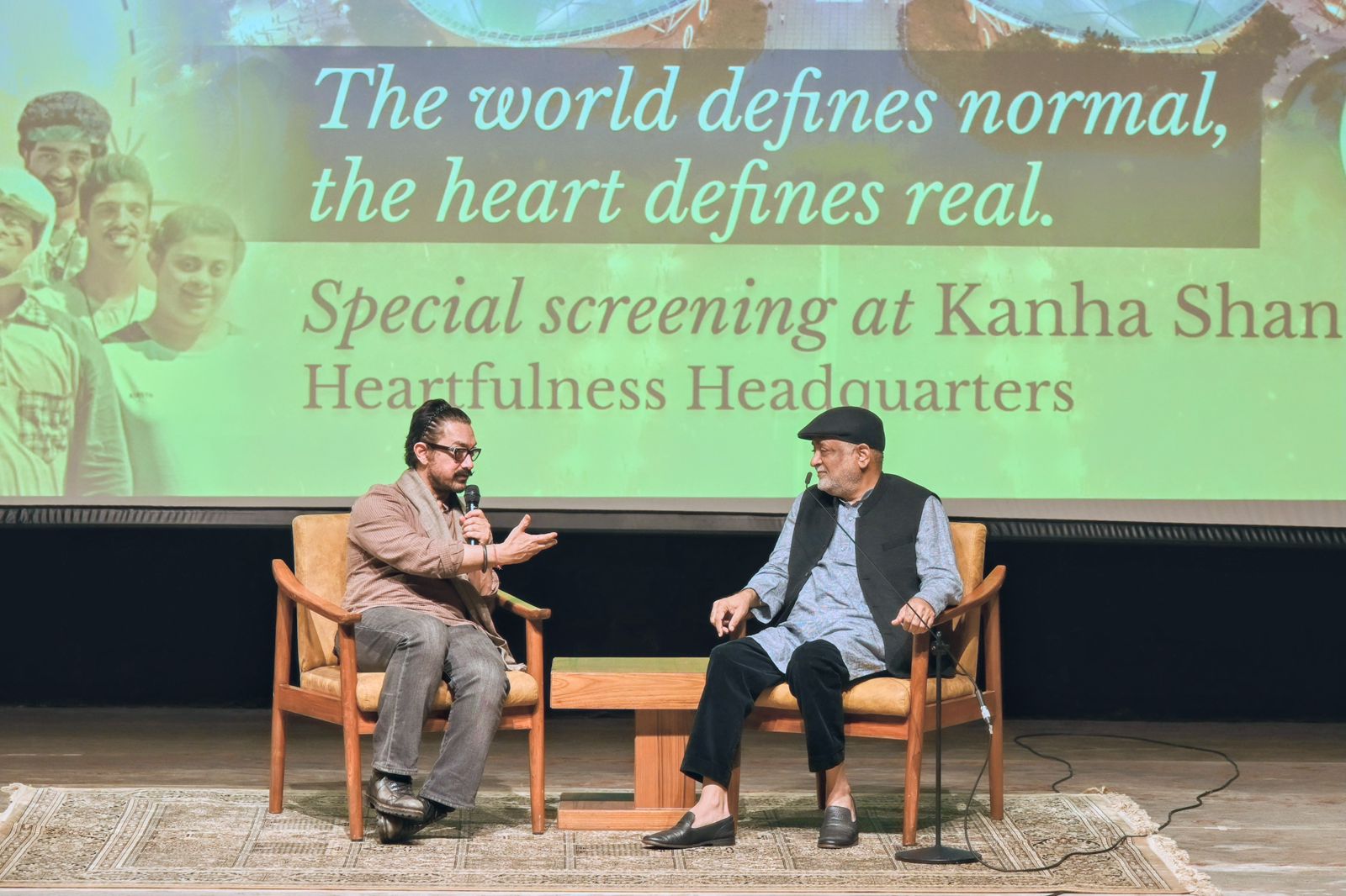 Aamir Khan Attends Exclusive Screening Of Sitare Zameen Par At Kanha Shanti Vanam