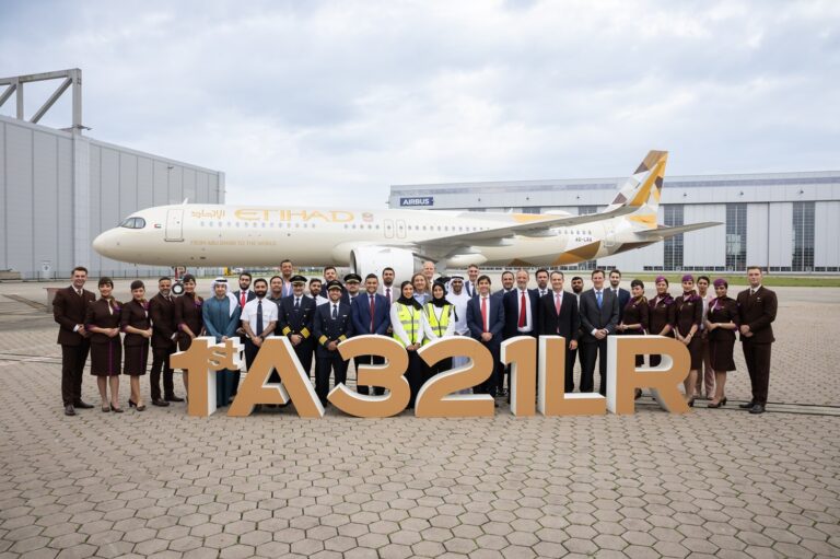 Etihad Airways takes delivery of its first Airbus A321LR aircraft