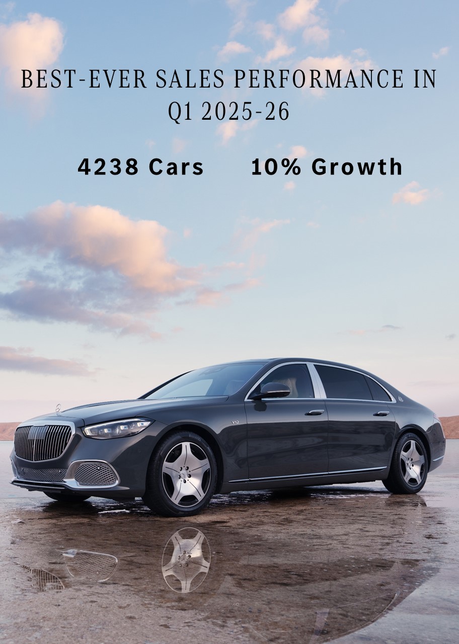 Mercedes-Benz India Kick Starts Fy 25-26 With Its Best Ever Sales Result Retailing 4238 Units, Registering A Growth Of 10%