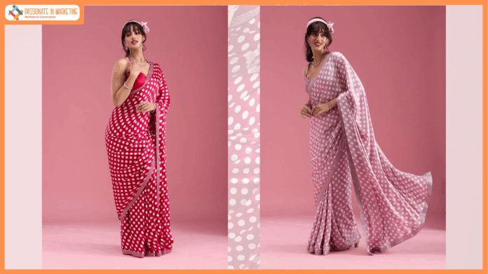 Koskii Revives Retro Glam With Bold Polka Dot Sarees In Its Latest Occasion Wear Collection