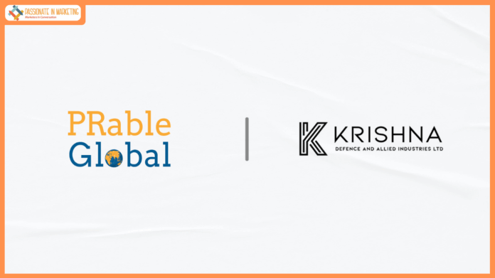 PRable Global to Drive Strategic Communications for Krishna Defence and Allied Industries