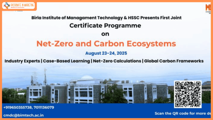 BIMTECH & HSSC Launch Certificate Course to Back India’s Net-Zero Push; BUR-4 Shows 7.93% Dip in GHG Emissions