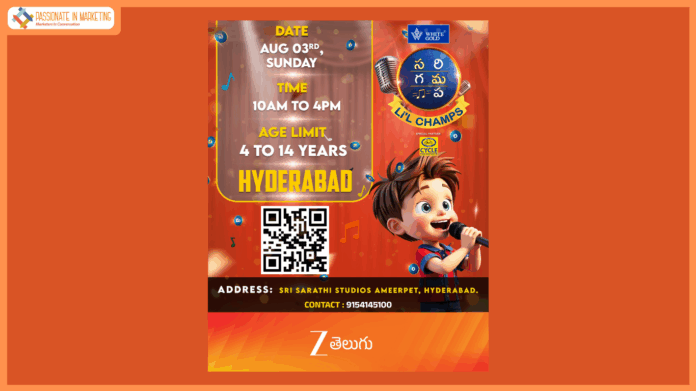 Zee Telugu announces Sa Re Ga Ma Pa Season 17 auditions in Hyderabad on 03rd August