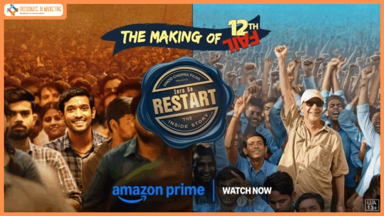 Prime Video Announces the Exclusive Global Streaming Premiere of Filmmaker Vidhu Vinod Chopra’s Behind-the-Scenes Documentary Zero Se Restart