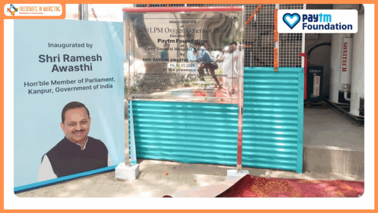 Paytm Foundation Donates 100 LPM Oxygen Plant to Kanpur Cantonment Hospital to Support Critical Care
