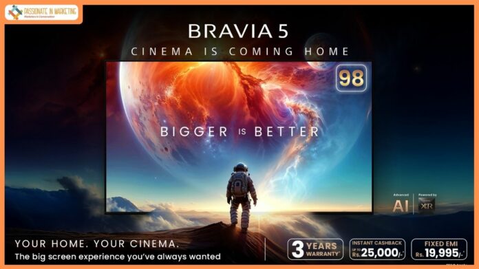 Sony India enters super large-screen segment with 98-inch BRAVIA 5 mini-led for ‘Cinema is Coming Home’ experience