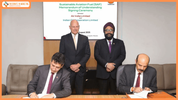 Air India and IndianOil Sign MoU for Supply of Sustainable Aviation Fuel
