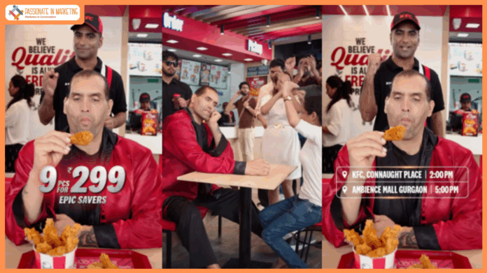 A Chance to beat The Great Khali and Walk Away with a KFC’s Epic Deal!