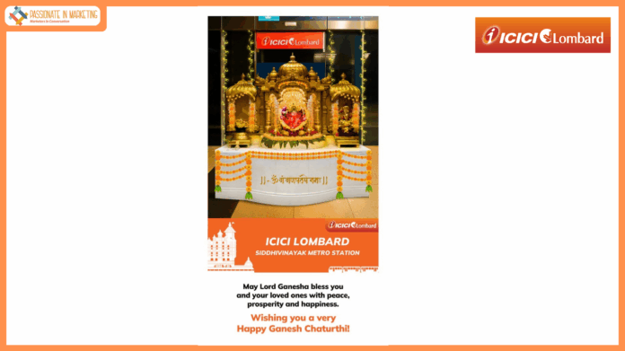 ICICI Lombard Brings Blessings of ‘Siddhivinayak Ganapati’ to Commuters at the ICICI Lombard Siddhivinayak Metro Station
