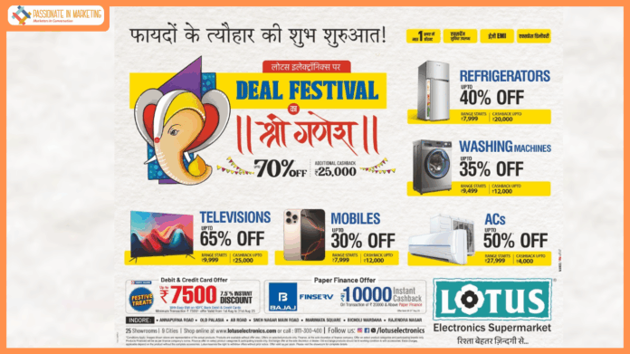 Lotus Electronics Commences Deals Festival: Special Festive Offers, Convenient EMI Plans, Generous Cashbacks, and More