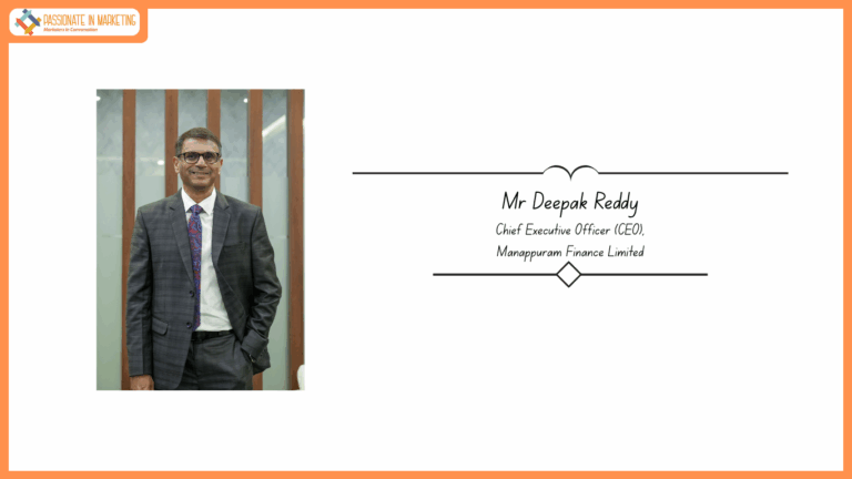 Manappuram Finance Ltd appoints Mr Deepak Reddy, seasoned industry expert, as new CEO