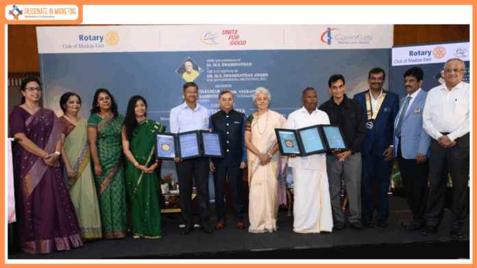 Dr. M.S. Swaminathan Award Environment Protection and Awareness Presented